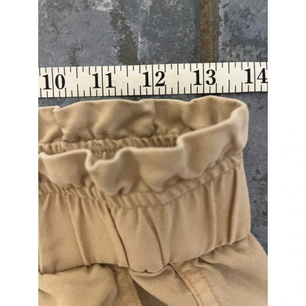 Aritzia The Group Babaton Pants‎ Women's Sz M Khaki Casual Elastic Waist Pockets